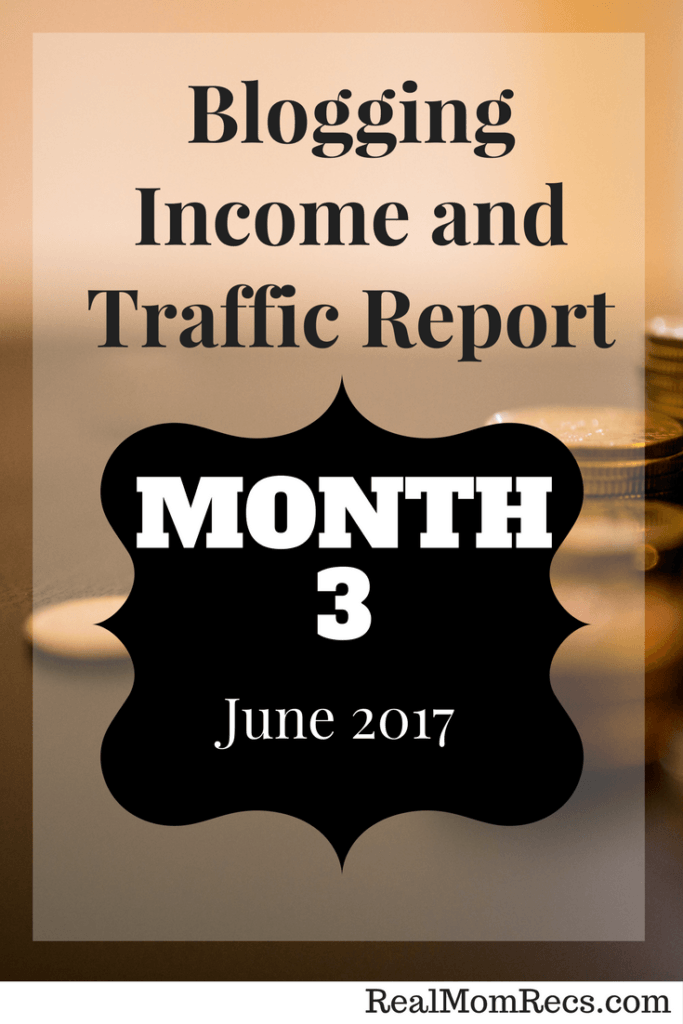RealMomRecs Month 3 Blogging Income and Traffic Report