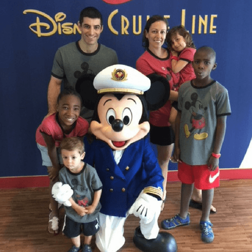 Meeting Captain Mickey on Disney cruise