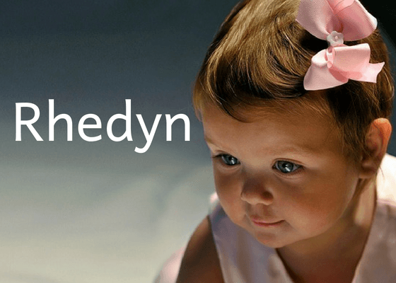 Welsh Girls Names with cute baby girl named Rhedyn