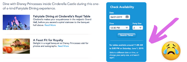 Do not wait to book your Disney dining reservations