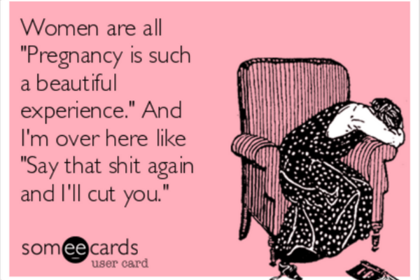 crazy pregnancy feelings meme