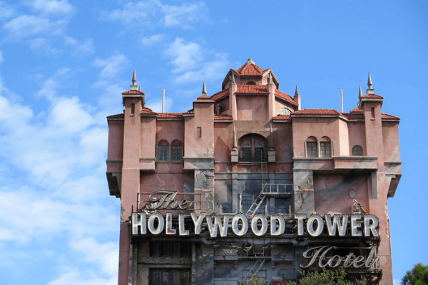 Twilight zone tower of terror ride at Disney's Hollywood studios