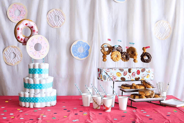 doughnut theme shower