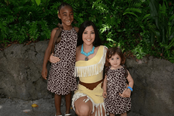 meeting Pocahontas at Animal Kingdom