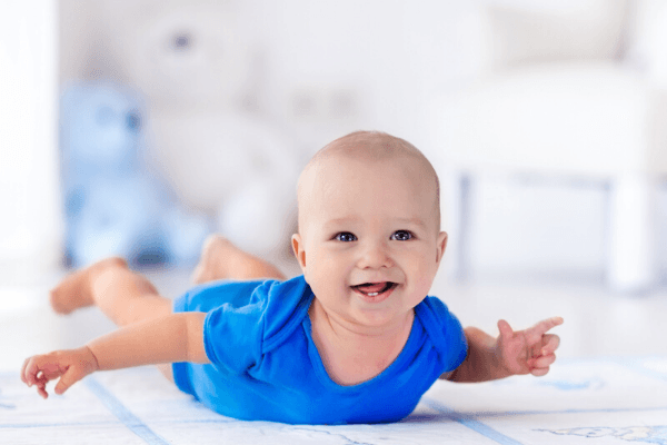 tummy time and floor play prevents container baby syndrome