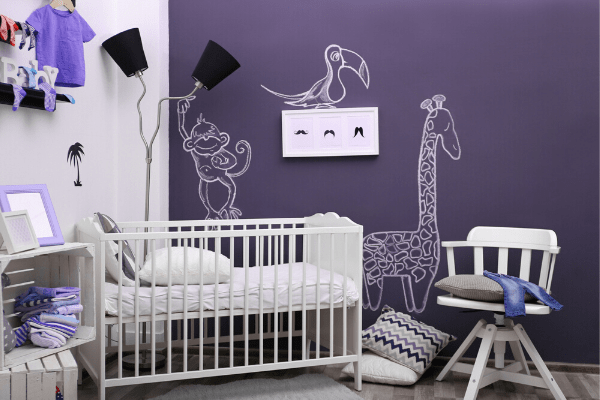 saturated color nurseries are one of the top pregnancy trends for 2020